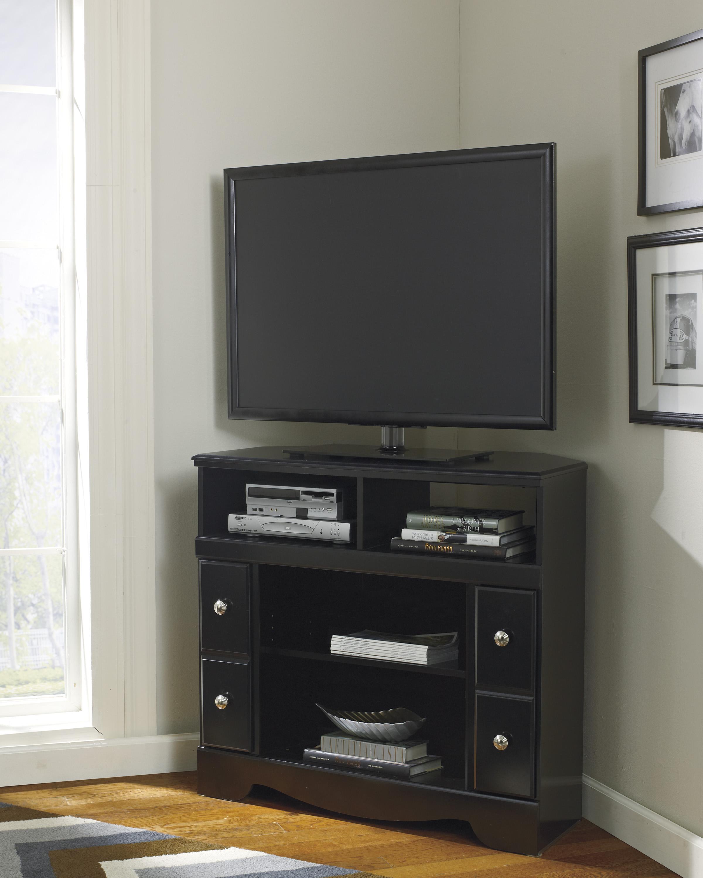 Signature Design by Ashley Shay W27112 Contemporary Corner TV Stand